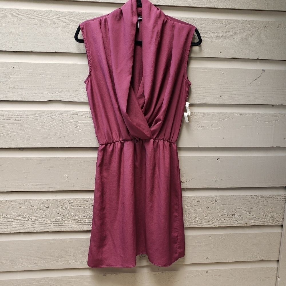 Aqua wine sleeves dress nwt